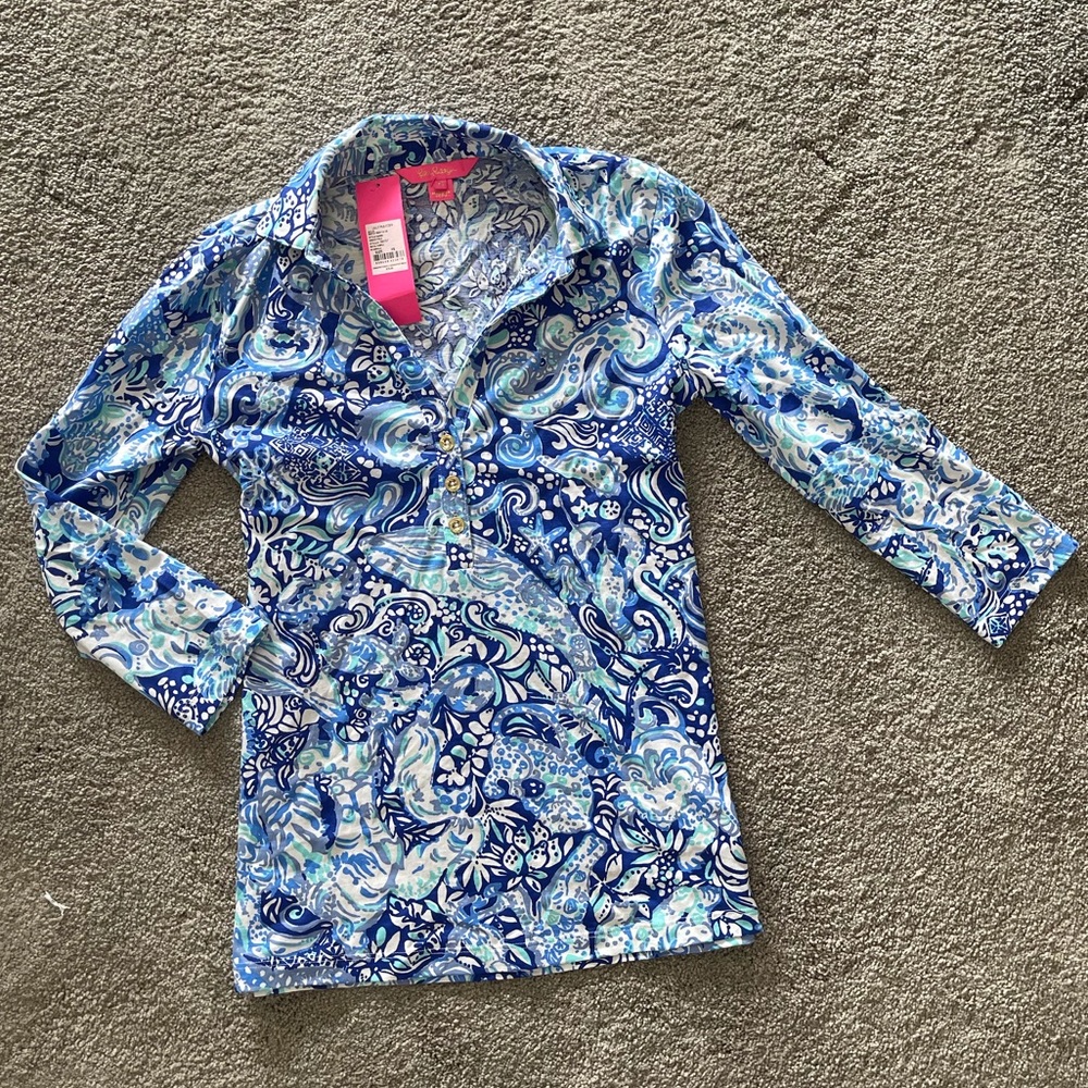 NWT Lilly Pulitzer Ansley Polo- 60 Animals